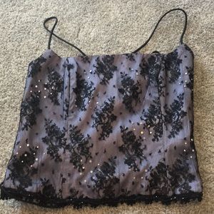 Betsy and Adam lace up corset